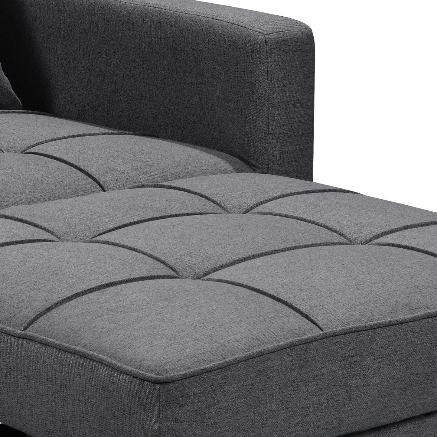 Sarantino Suri 3-in-1 Convertible Lounge Chair Bed - Dark Grey V240-SOFA-YGG-7001-LNN-DGY