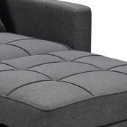 Sarantino Suri 3-in-1 Convertible Lounge Chair Bed - Dark Grey V240-SOFA-YGG-7001-LNN-DGY