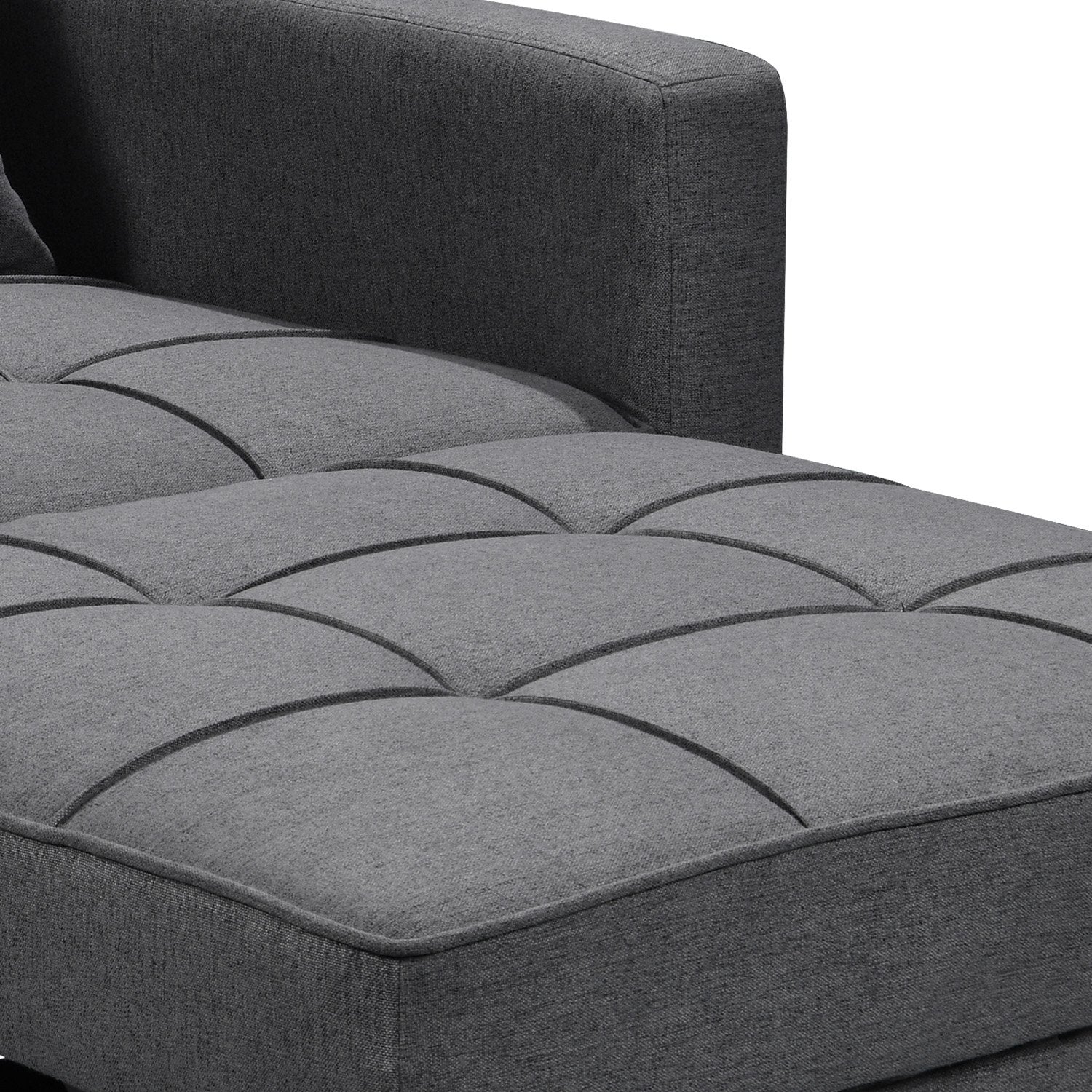 Sarantino Suri 3-in-1 Convertible Lounge Chair Bed - Dark Grey V240-SOFA-YGG-7001-LNN-DGY
