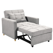 Sarantino Suri 3-in-1 Convertible Sofa Chair Bed Lounger - Light Grey V240-SOFA-YGG-7001-LNN-LGY