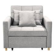 Sarantino Suri 3-in-1 Convertible Sofa Chair Bed Lounger - Light Grey V240-SOFA-YGG-7001-LNN-LGY