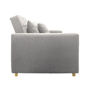 Sarantino Suri 3-in-1 Convertible Sofa Chair Bed Lounger - Light Grey V240-SOFA-YGG-7001-LNN-LGY