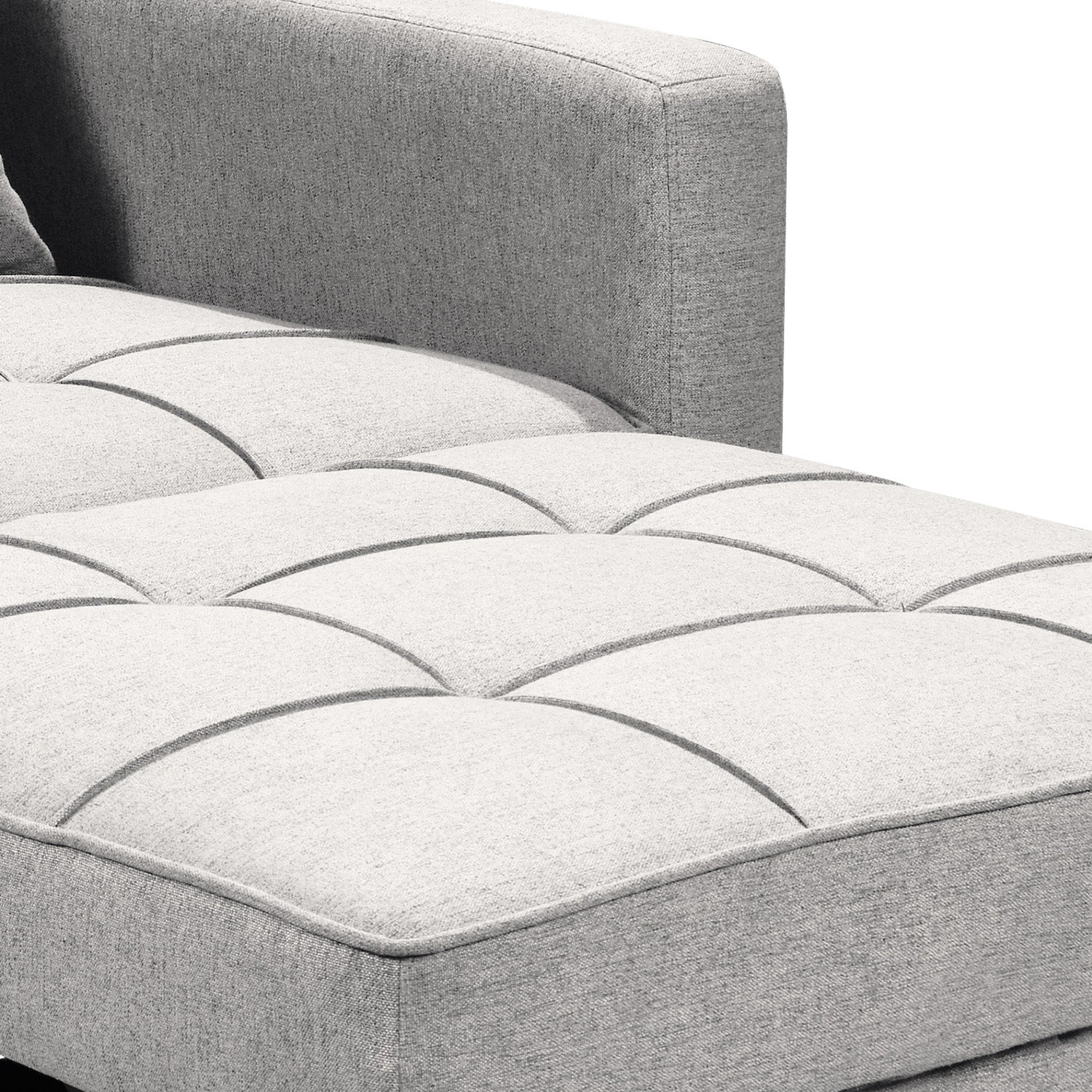 Sarantino Suri 3-in-1 Convertible Sofa Chair Bed Lounger - Light Grey V240-SOFA-YGG-7001-LNN-LGY