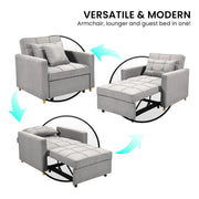 Sarantino Suri 3-in-1 Convertible Sofa Chair Bed Lounger - Light Grey V240-SOFA-YGG-7001-LNN-LGY
