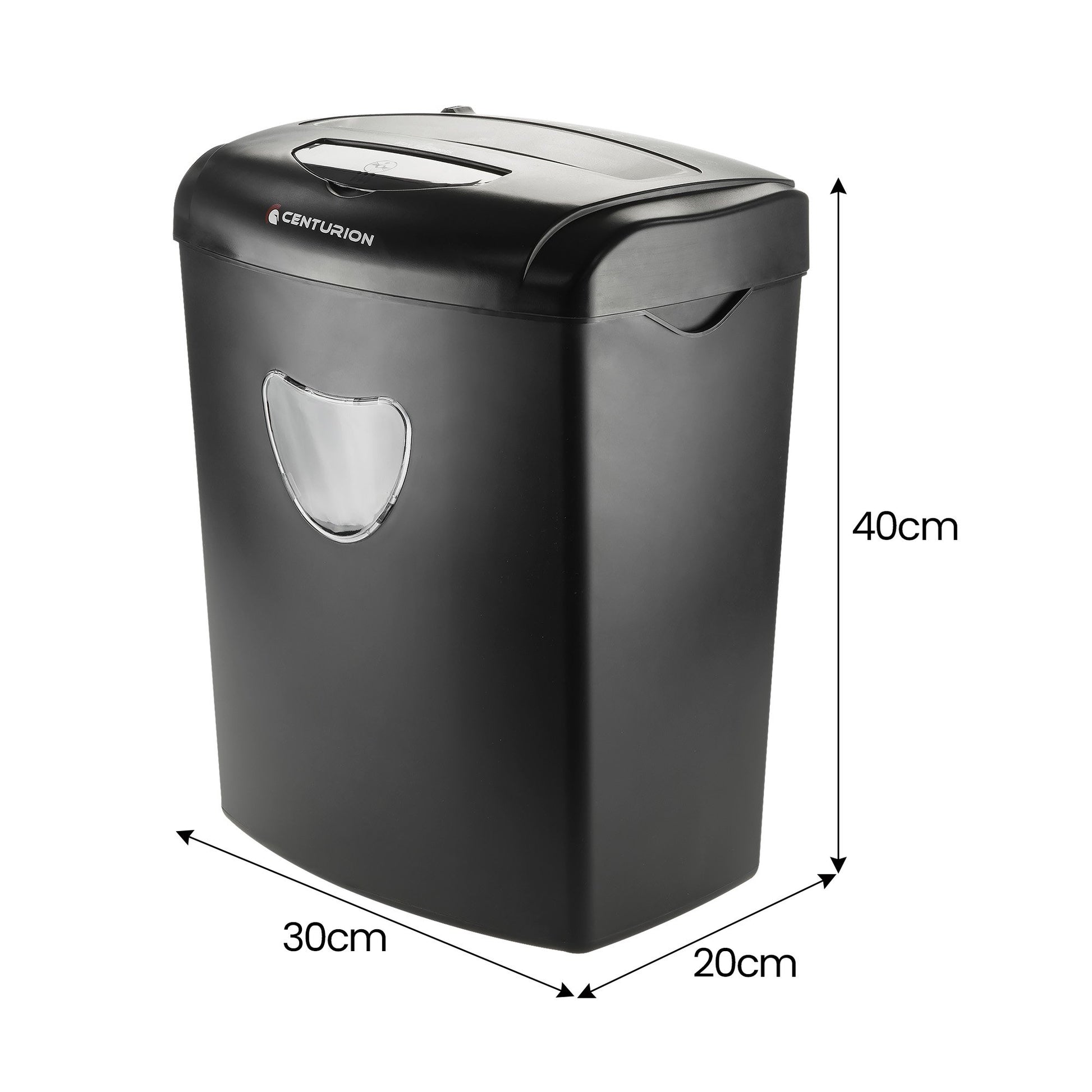 Centurion 21L Cross-Cut Office Shredder 10-Sheet Paper, CD & Credit Card Security V240-SRD-021-010-CD