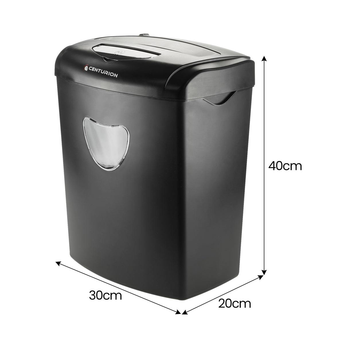 Centurion 21L Cross-Cut Office Shredder 10-Sheet Paper, CD & Credit Card Security V240-SRD-021-010-CD