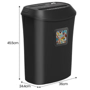 Centurion 25L 12-Sheet Paper Shredder Electric Cross-Cut Home & Office Cutter V240-SRD-OFT-12S-01D