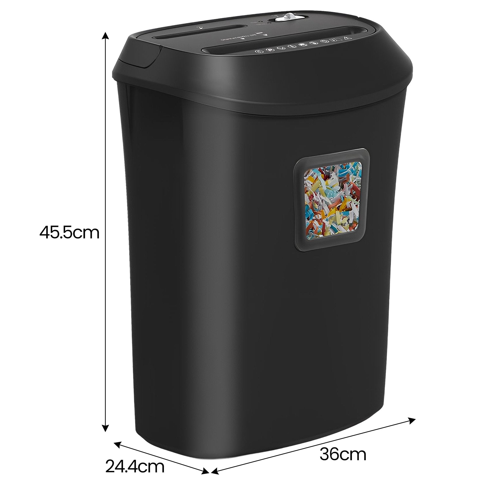 Centurion 25L 12-Sheet Paper Shredder Electric Cross-Cut Home & Office Cutter V240-SRD-OFT-12S-01D