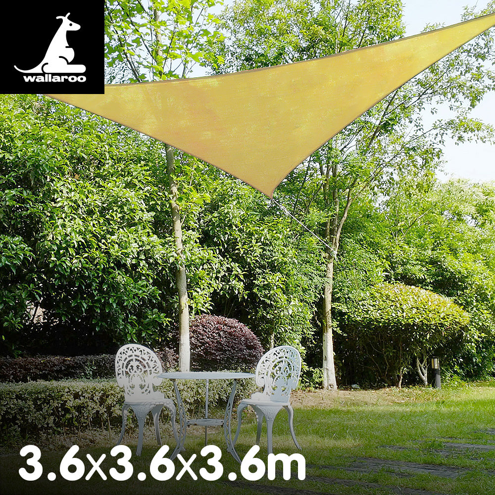 Wallaroo Triangular sail: 3.6 x 3.6 x 3.6m - Sand V240-SS-36-TRI
