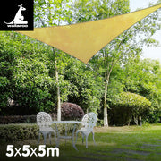 Wallaroo Triangle Shade Sail 5m x 5m x 5m - Sand V240-SS-555