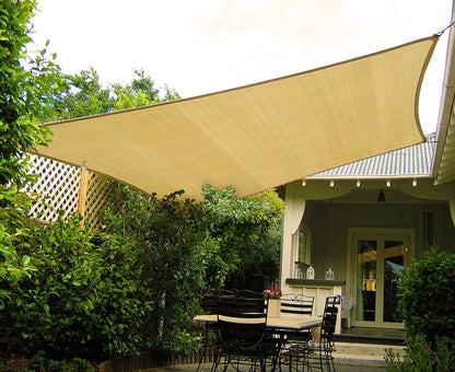 Wallaroo Rectangular Shade Sail 7m x 5m - Sand V240-SS-7X5