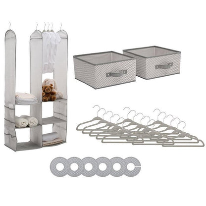 Delta Children 24 Piece Nursery Storage Set - Cool Grey Cool Grey V240-SS2056-063
