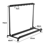 Karrera Steel Multi Guitar Stand for 7 Guitars V240-STD-007