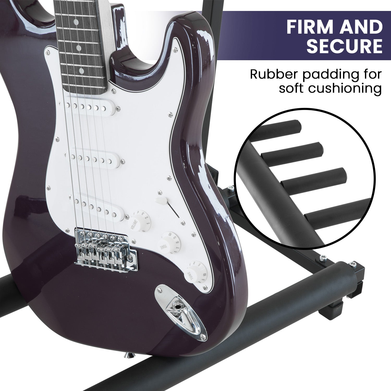 Karrera Steel Multi Guitar Stand for 7 Guitars V240-STD-007