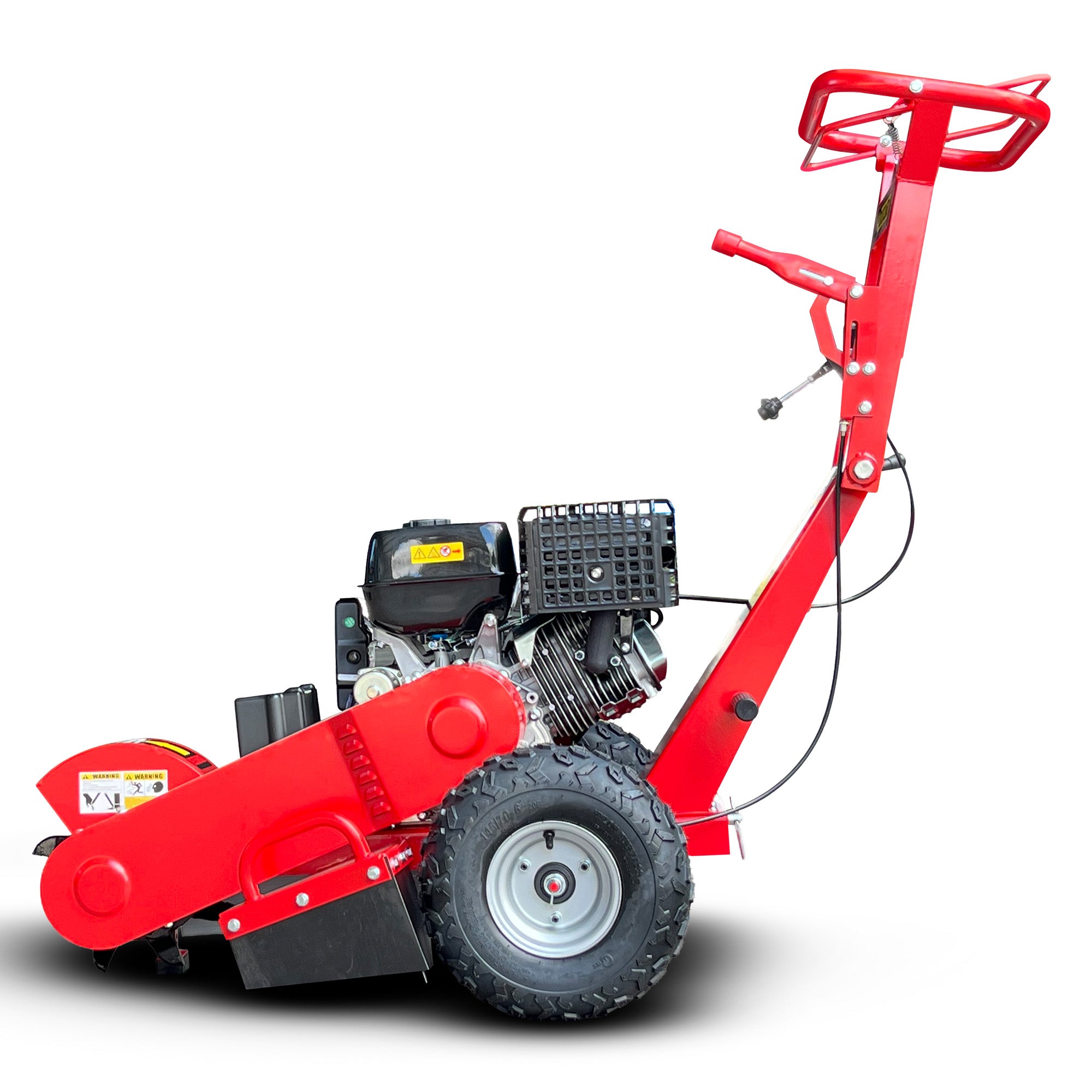 Ducar Stump Grinder 457cc 18HP Petrol Engine with Key Start & Tungsten Carbide Teeth V240-STG-GBS-150E-RD