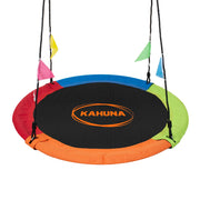 Kahuna Kids 1.2m Tree Saucer Swing Set Round 400kg With Straps Capacity Outdoor V240-SWG-KAH-ZH-48