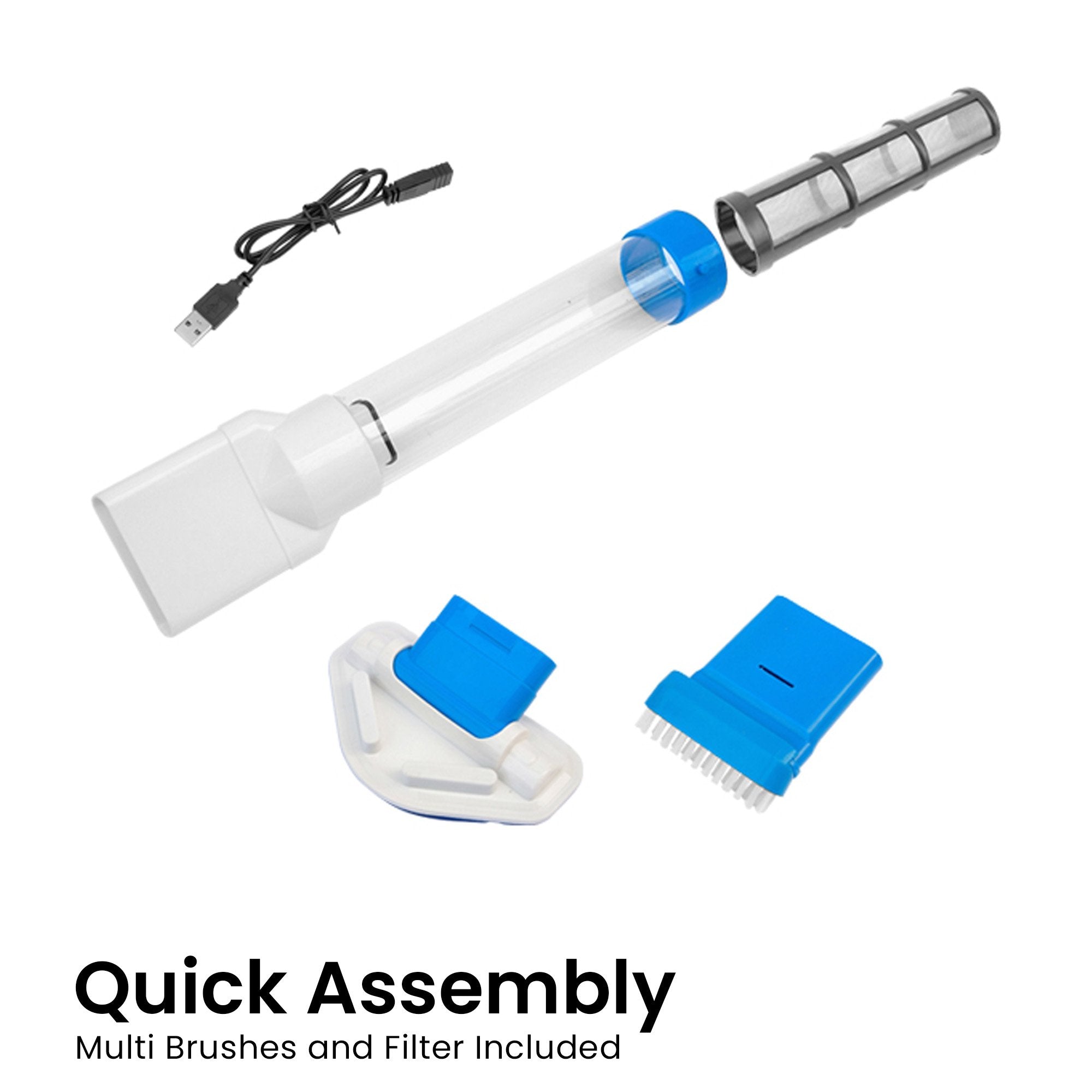 Aquajack 127 Portable Rechargeable Spa and Pool Vacuum Cleaner V240-SWP-CLN-127