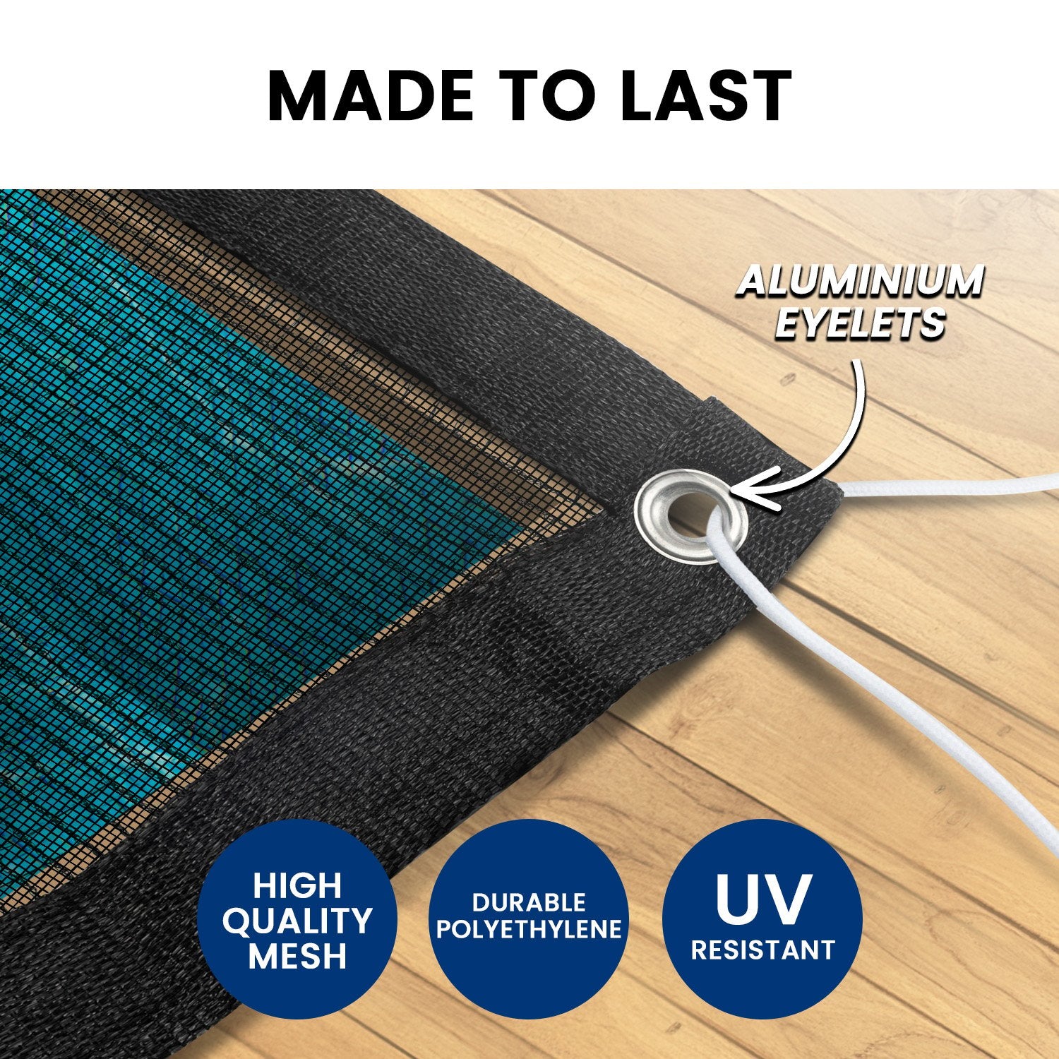 HydroActive UV-Resistant Swimming Pool Leaf Net Cover 6 x 11m V240-SWP-NET-0611