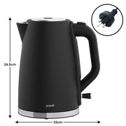 Pronti Breakfast Set with HomeMaid Coffee Machine, Silver Noir Toaster & Kettle V240-T02-1711-511HM