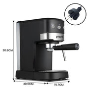 Pronti Breakfast Set with 1.25L Coffee Machine, Silver Noir Toaster & Kettle V240-T02-1711-850D