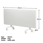 Nobo 2400W T2-NTL4R24 Slimline Wi-Fi Electric Panel Heater - Refurbished V240-T2-NTL4R24