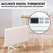 Nobo 2000W T2-NTL4T20 Electric Panel Heater with Timer Tilt Switch Silent Operation & Allergy-Free - V240-T2-NTL4T20