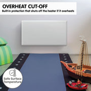 Nobo 2000W T2-NTL4T20 Electric Panel Heater with Timer Tilt Switch Silent Operation & Allergy-Free - V240-T2-NTL4T20