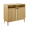 Sarantino Eleni 2-Door Sideboard Buffet Hallway Cabinet Storage Console Cupboard in Natural V240-TBL-751-00-NAT