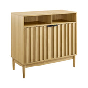 Sarantino Eleni 2-Door Sideboard Buffet Hallway Cabinet Storage Console Cupboard in Natural V240-TBL-751-00-NAT