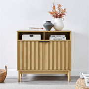 Sarantino Eleni 2-Door Sideboard Buffet Hallway Cabinet Storage Console Cupboard in Natural V240-TBL-751-00-NAT
