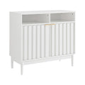 Sarantino Eleni 2-Door Sideboard Buffet Hallway Cabinet Storage Console Cupboard in White V240-TBL-751-00-WHT