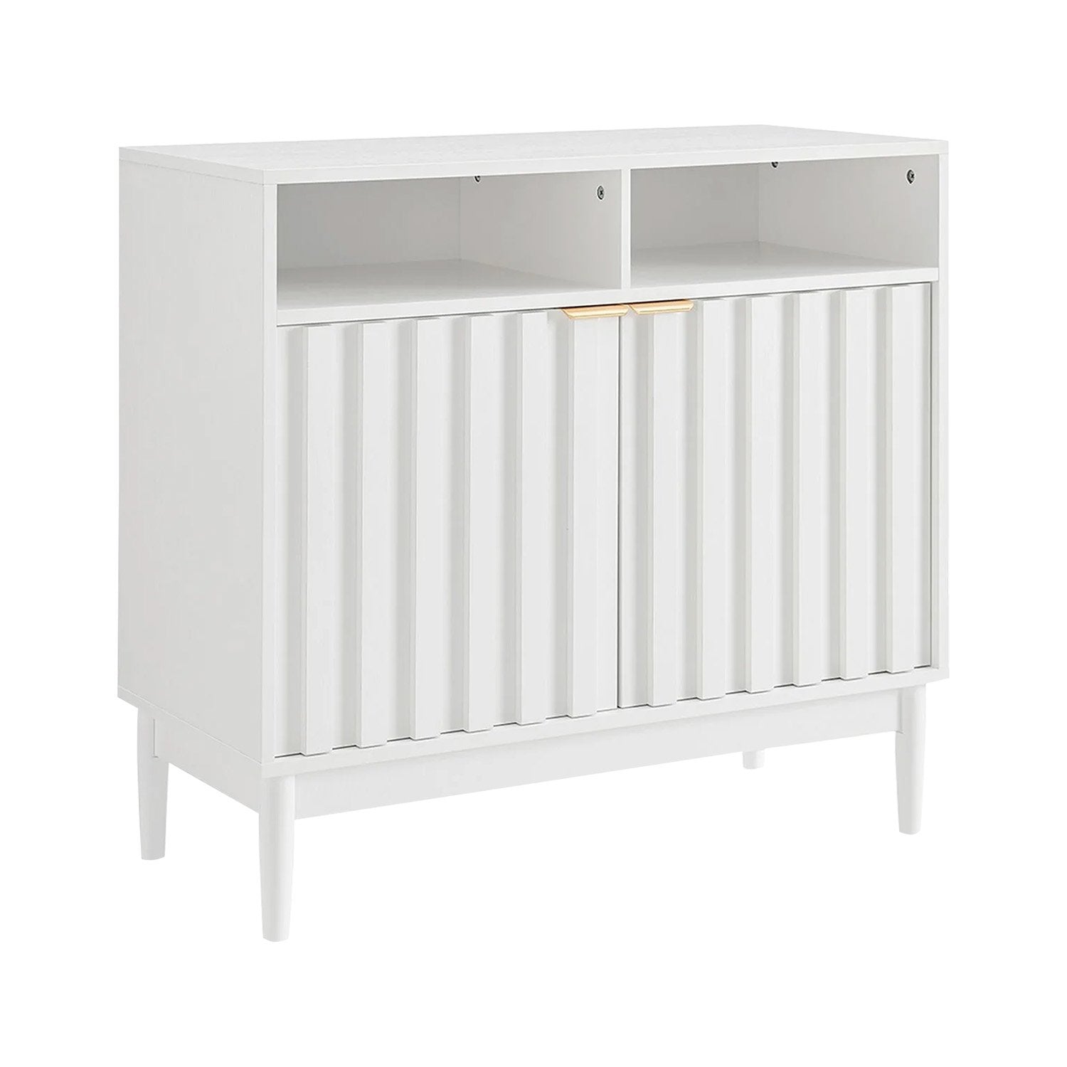 Sarantino Eleni 2-Door Sideboard Buffet Hallway Cabinet Storage Console Cupboard in White V240-TBL-751-00-WHT