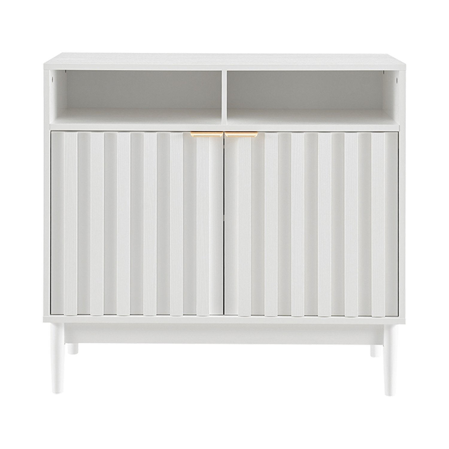 Sarantino Eleni 2-Door Sideboard Buffet Hallway Cabinet Storage Console Cupboard in White V240-TBL-751-00-WHT
