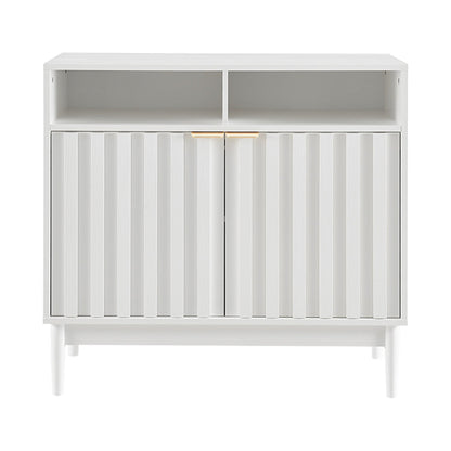 Sarantino Eleni 2-Door Sideboard Buffet Hallway Cabinet Storage Console Cupboard in White V240-TBL-751-00-WHT