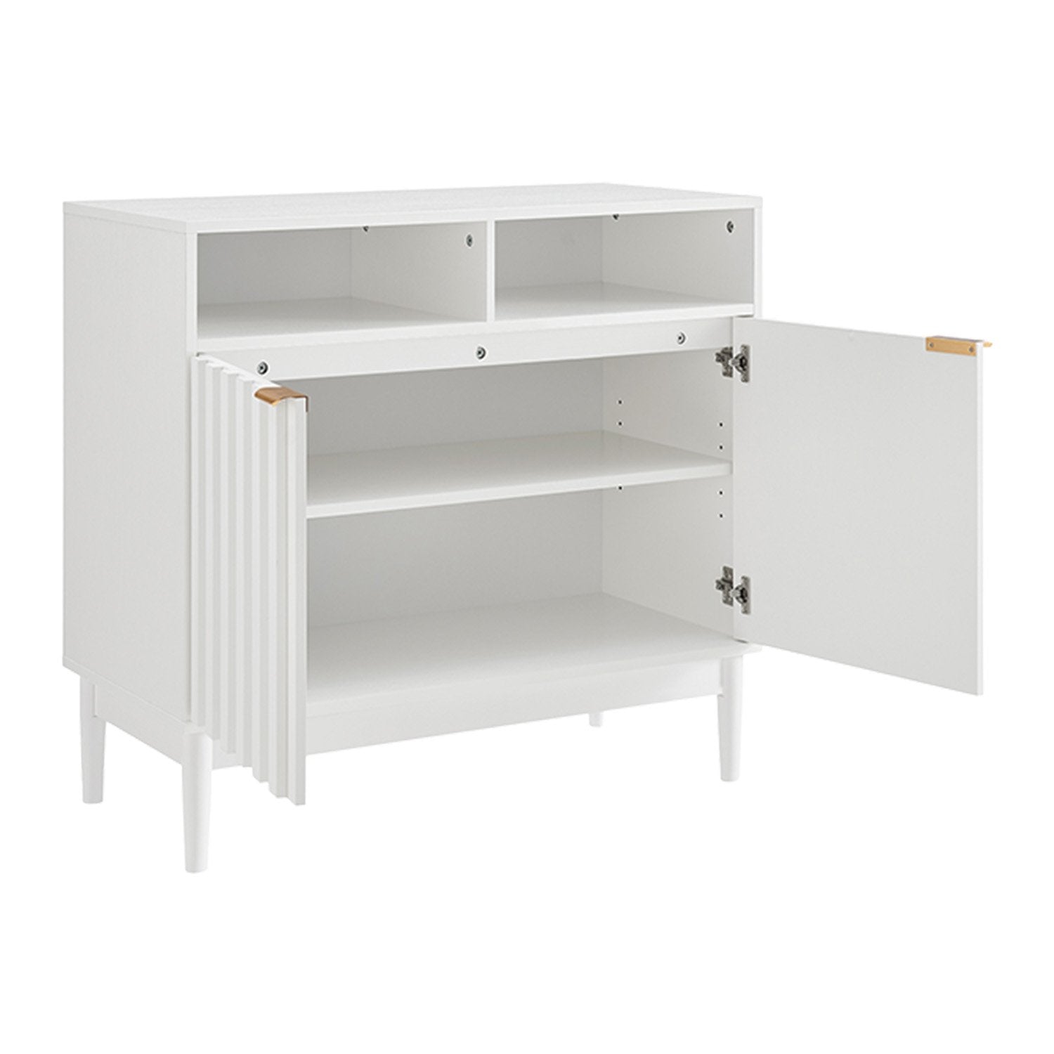 Sarantino Eleni 2-Door Sideboard Buffet Hallway Cabinet Storage Console Cupboard in White V240-TBL-751-00-WHT