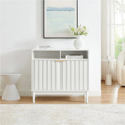 Sarantino Eleni 2-Door Sideboard Buffet Hallway Cabinet Storage Console Cupboard in White V240-TBL-751-00-WHT