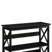 Sarantino Lucas 3-Tier Bookshelf Display Rack in Black V240-TBL-NTD-026-12