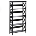 Sarantino Daphne 5-tier Cross Panel Bookshelf V240-TBL-NTD-027-17