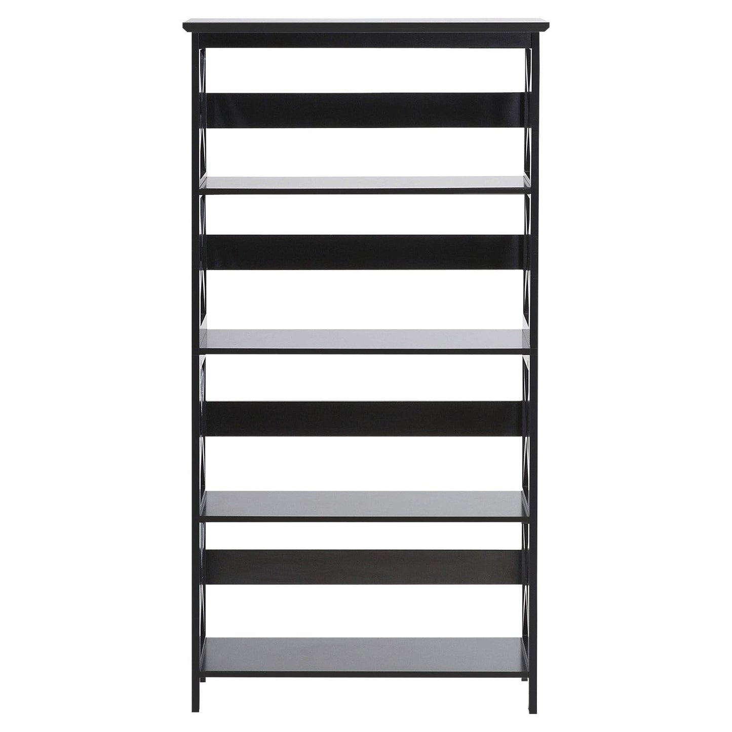 Sarantino Daphne 5-tier Cross Panel Bookshelf V240-TBL-NTD-027-17