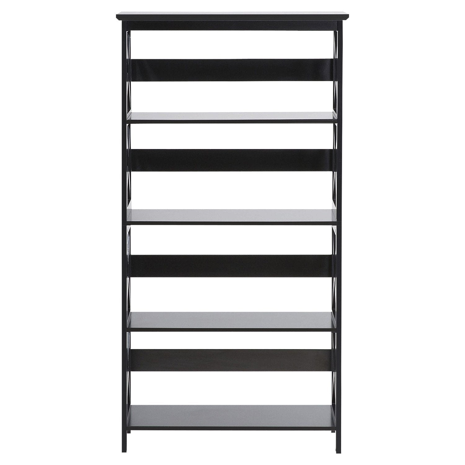 Sarantino Daphne 5-tier Cross Panel Bookshelf V240-TBL-NTD-027-17