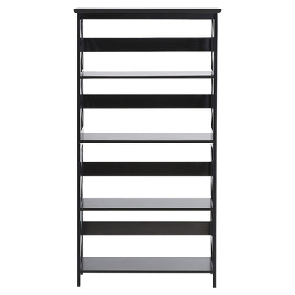 Sarantino Daphne 5-tier Cross Panel Bookshelf V240-TBL-NTD-027-17