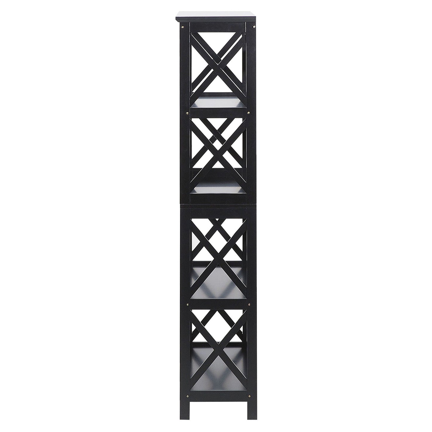 Sarantino Daphne 5-tier Cross Panel Bookshelf V240-TBL-NTD-027-17