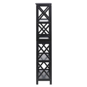 Sarantino Daphne 5-tier Cross Panel Bookshelf V240-TBL-NTD-027-17