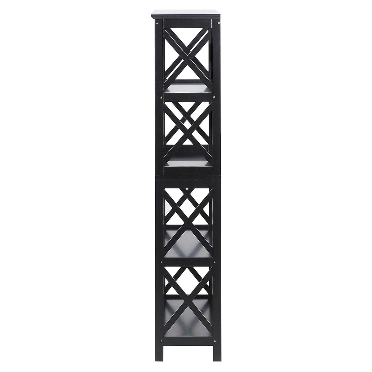 Sarantino Daphne 5-tier Cross Panel Bookshelf V240-TBL-NTD-027-17