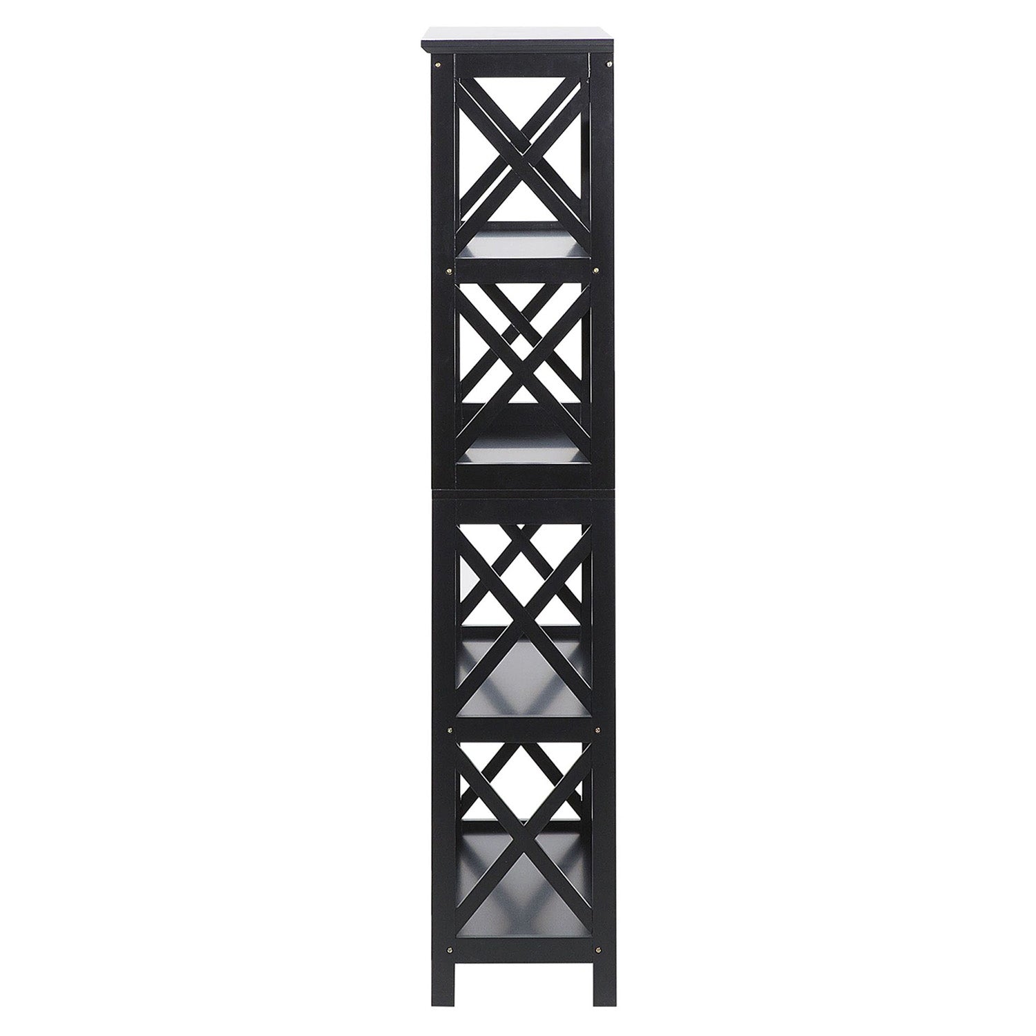 Sarantino Daphne 5-tier Cross Panel Bookshelf V240-TBL-NTD-027-17