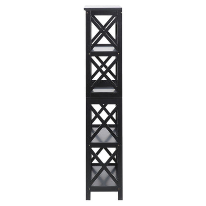 Sarantino Daphne 5-tier Cross Panel Bookshelf V240-TBL-NTD-027-17