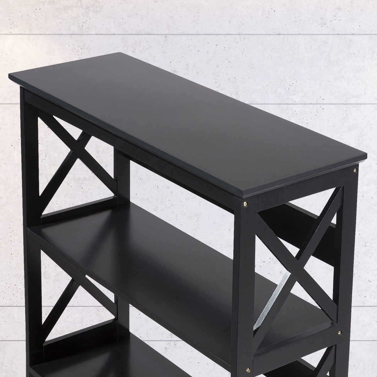 Sarantino Daphne 5-tier Cross Panel Bookshelf V240-TBL-NTD-027-17