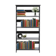 Sarantino Daphne 5-tier Cross Panel Bookshelf V240-TBL-NTD-027-17