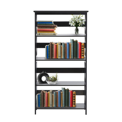 Sarantino Daphne 5-tier Cross Panel Bookshelf V240-TBL-NTD-027-17