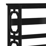 Sarantino Laurel 3-Tier Bookshelf Display Rack in Black V240-TBL-NTD-096-04
